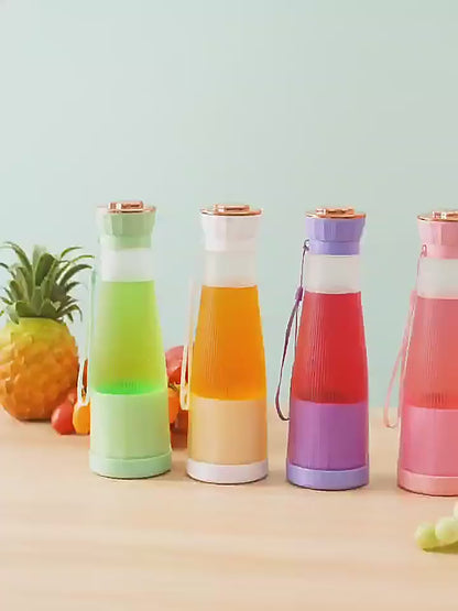 Portable Home Electric 6-Blade Juicer with USB Charging