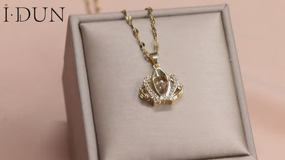 Elegant American Diamond Pendant With Chain